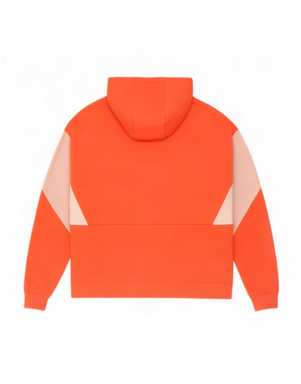 Nike Jersey con capucha extragrande para mujer UK 46 Large Naranja Colorblock Algodón