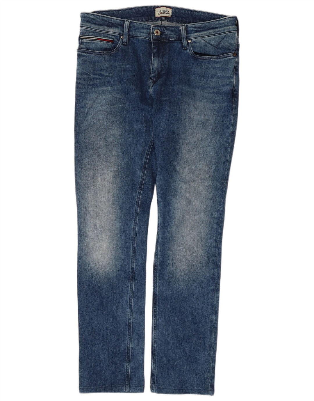 Tommy Hilfiger Vaqueros ajustados para hombre W32 L29 Algodón azul