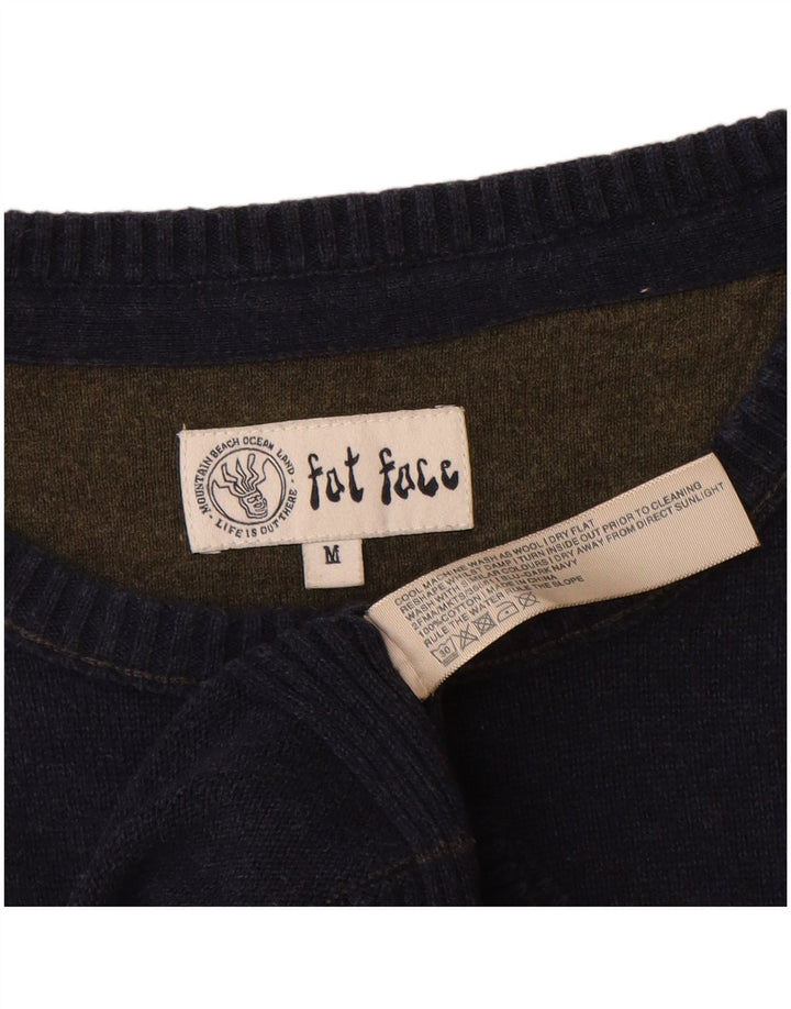 Jersey con cuello barco para hombre de Fat Face Algodón azul marino mediano