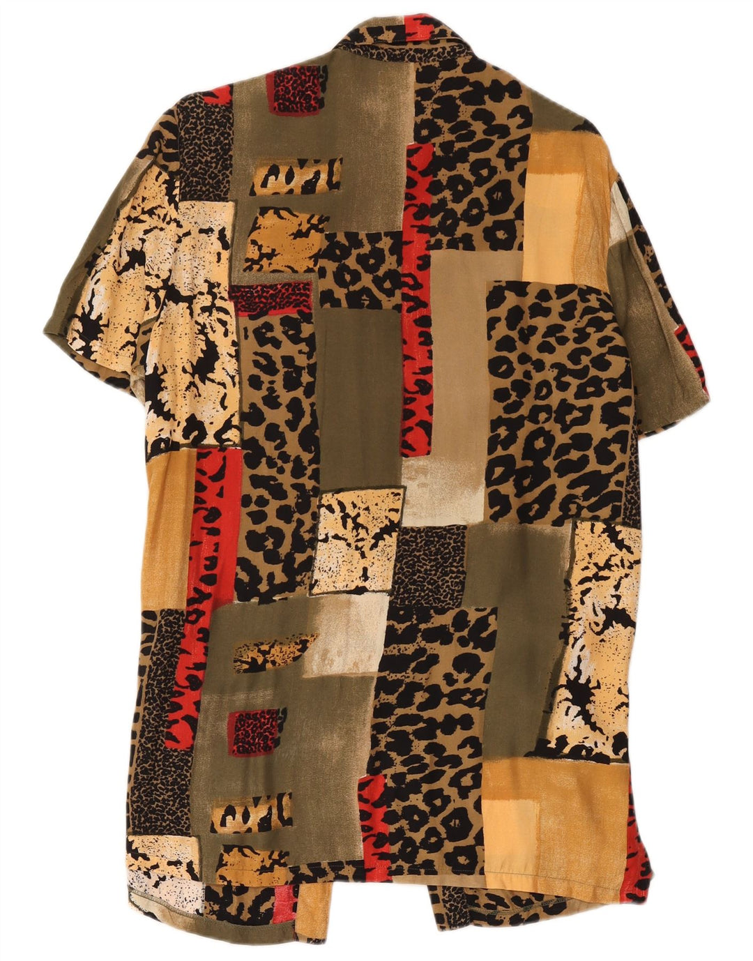 Nuevo Vestido camisero Fast Mujer IT 42 Medio Patchwork multicolor Viscosa