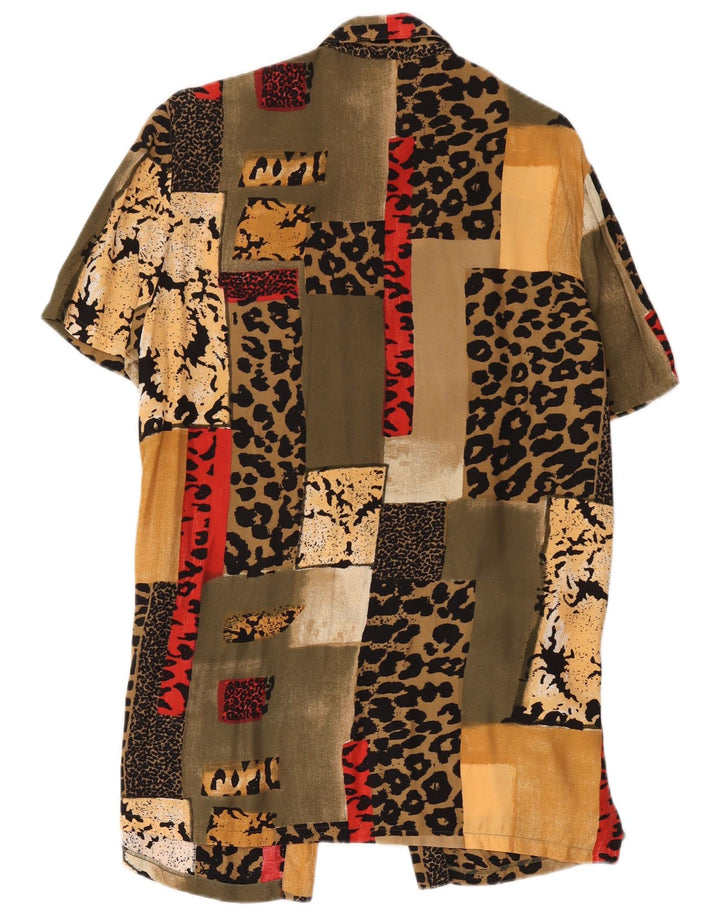 Nuevo Vestido camisero Fast Mujer IT 42 Medio Patchwork multicolor Viscosa