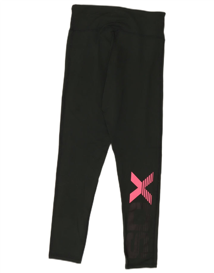 SUPERDRY Leggings gráficos para mujer UK 10 Small Green Polyamide