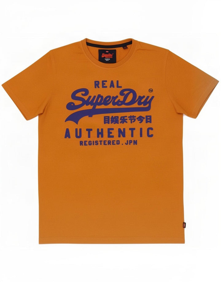 Superdry Camiseta gráfica para hombre Top grande de algodón naranja