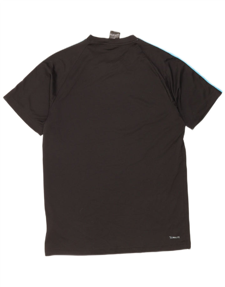 Adidas Mens Climalite Camiseta Top Medio Negro Poliéster