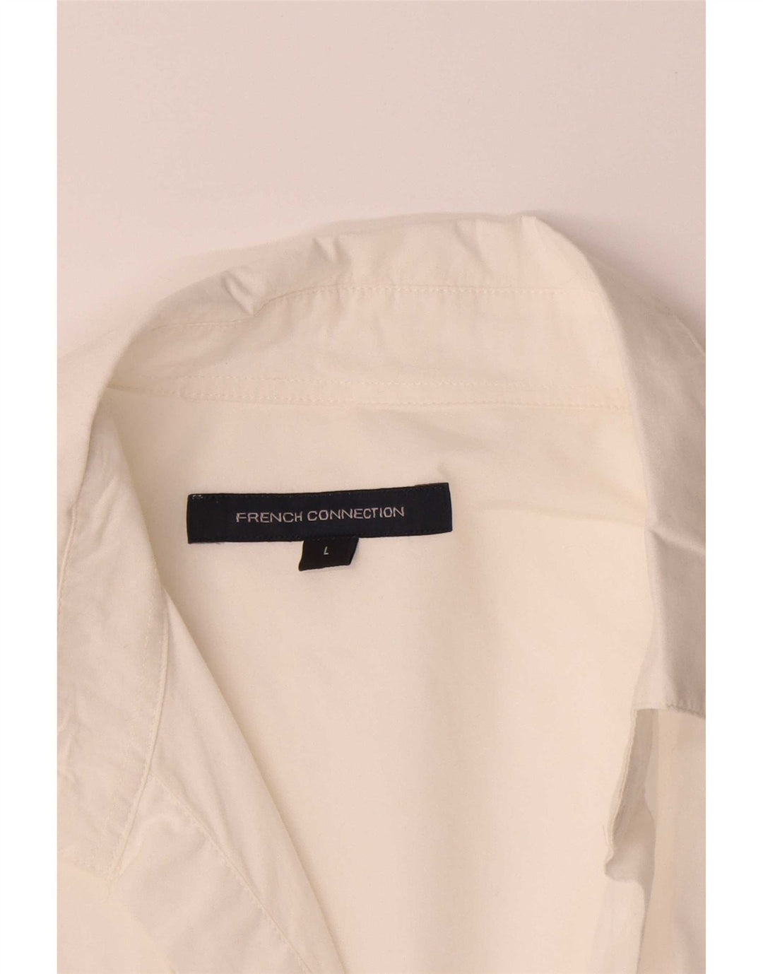 French Connection Camisa tipo jersey de manga 3/4 para mujer UK 46 Grande Blanco