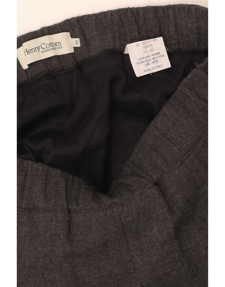Henry Cottons Falda plisada para mujer IT 42 Mediana W30 Gris moteado