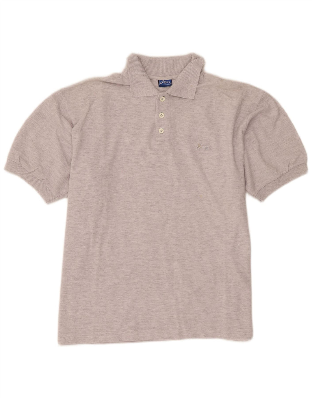 Polo Asics Hombre XL Algodón Moteado Gris