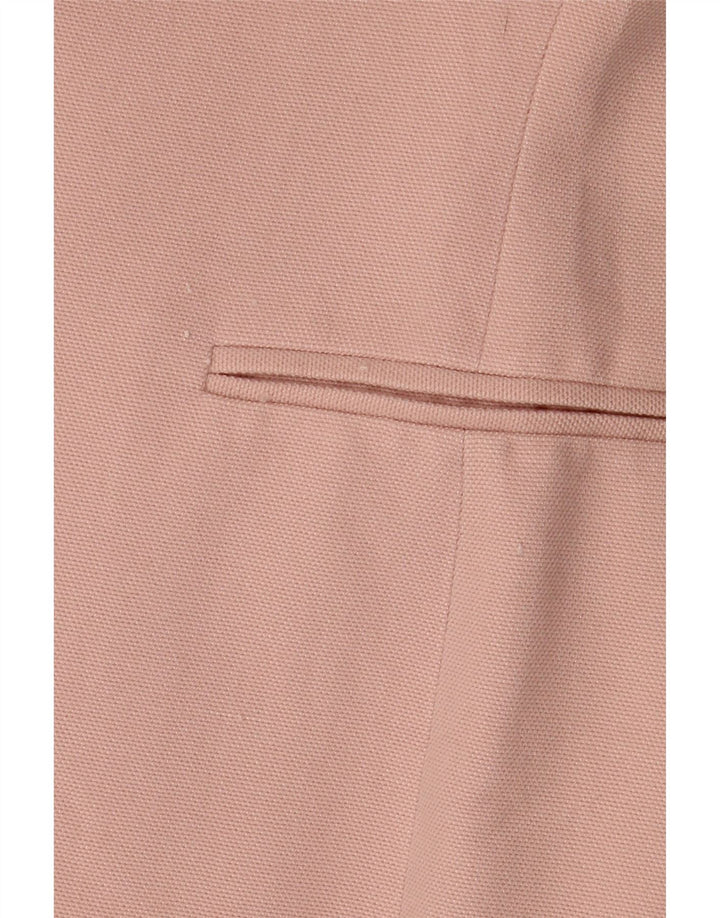 Zara Chaqueta Americana Abierta para Mujer UK 6 XS Viscosa Rosa