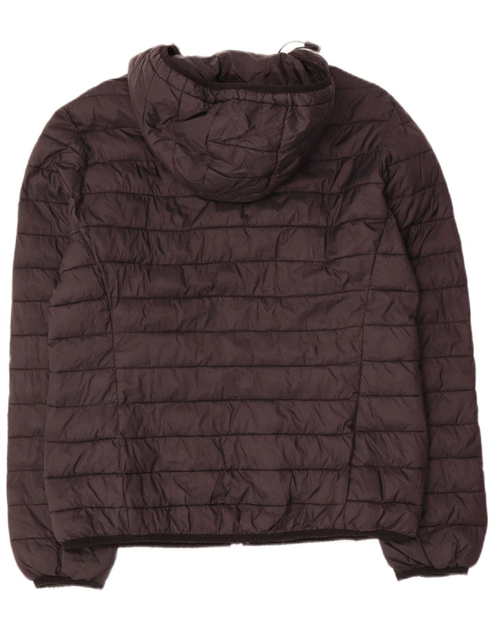 Carrera Chaqueta acolchada con capucha para mujer UK 46 Large Black Nylon