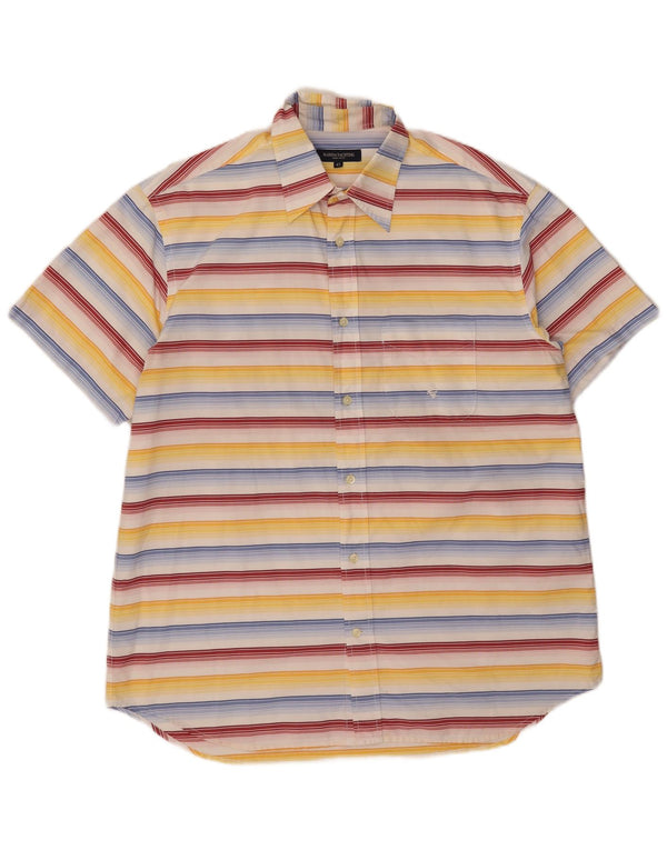 Marina Yachting Camisa Manga Corta Hombre Talla 43 Grande Multicolor Rayas