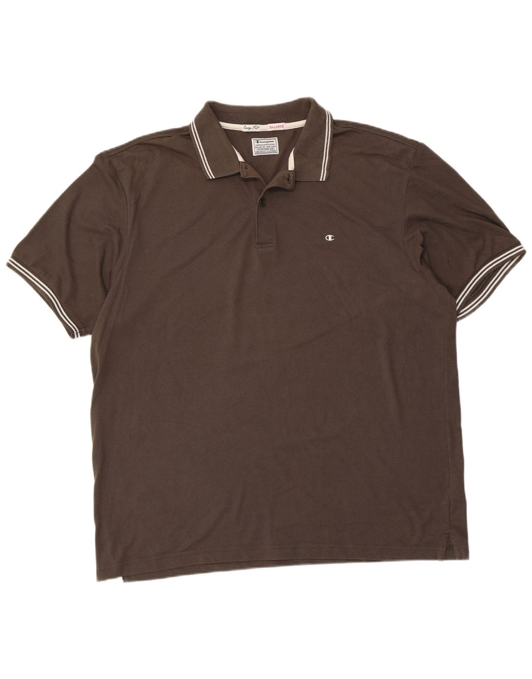 CHAMPION Polo de ajuste fácil para hombre 3XL Algodón marrón