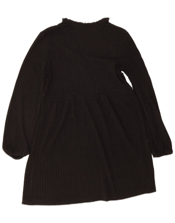 Zara Mujer Vestido Jersey UK 10 Small Negro