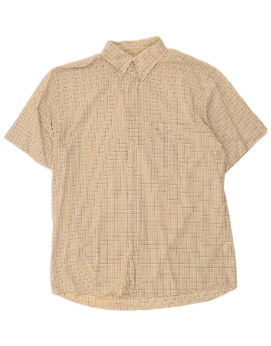 Camisa de manga corta para hombre Camel Active Large Beige Check