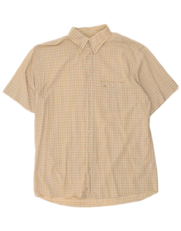 Camisa de manga corta para hombre Camel Active Large Beige Check