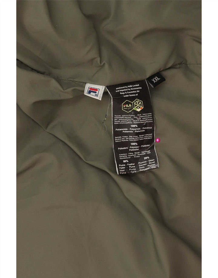 Fila Chaqueta acolchada para hombre UK 44 2XL Poliéster verde