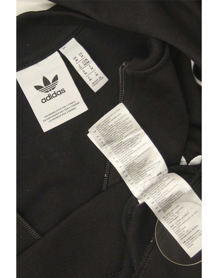 Adidas Hombre Chándal Top Chaqueta Mediano Negro Poliéster