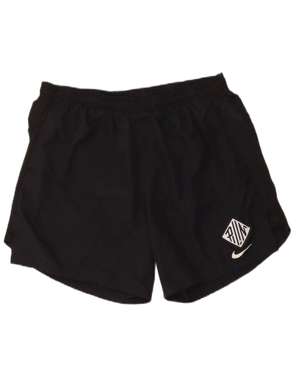 Nike Pantalones cortos deportivos Dri Fit para hombre XL Poliéster negro