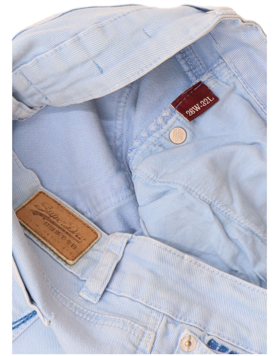 Superdry Vaqueros Super Ajustados Mujer W26 L27 Azul