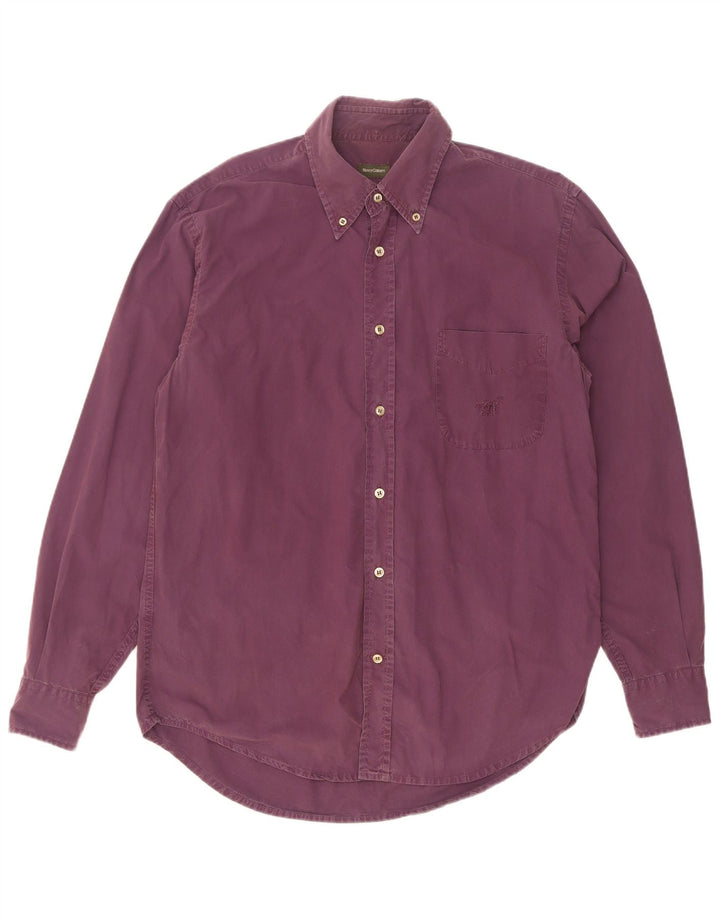 Henry Cottons Camisa para hombre talla 41 Algodón morado mediano
