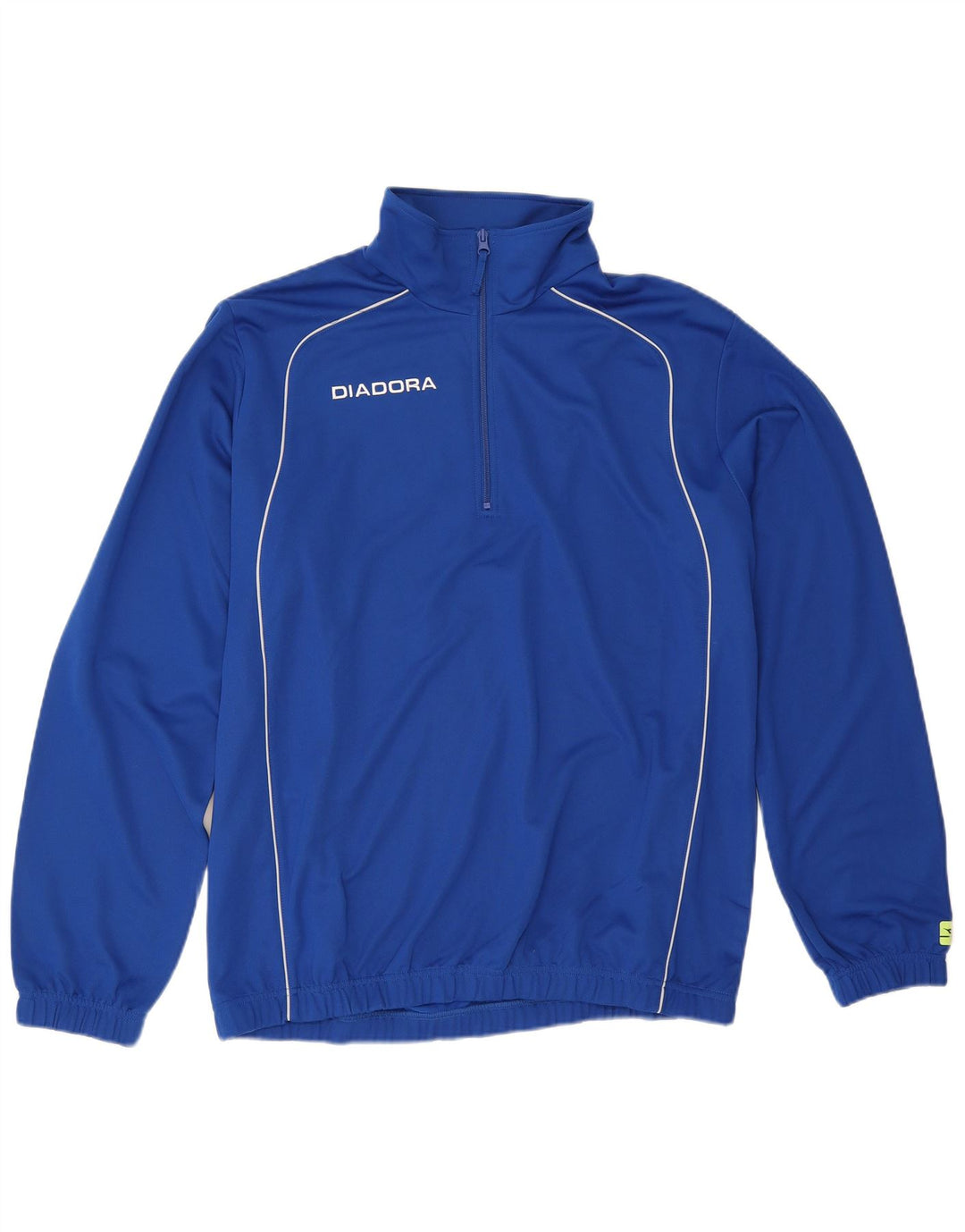Diadora Hombre Zip Neck Pullover Chándal Top XL Azul Poliéster