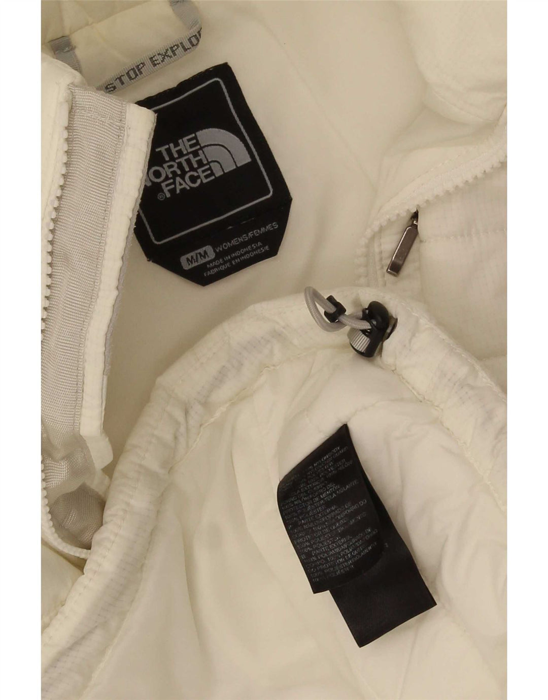 The North Face Chaleco acolchado para mujer UK 44 Poliéster blanco mediano