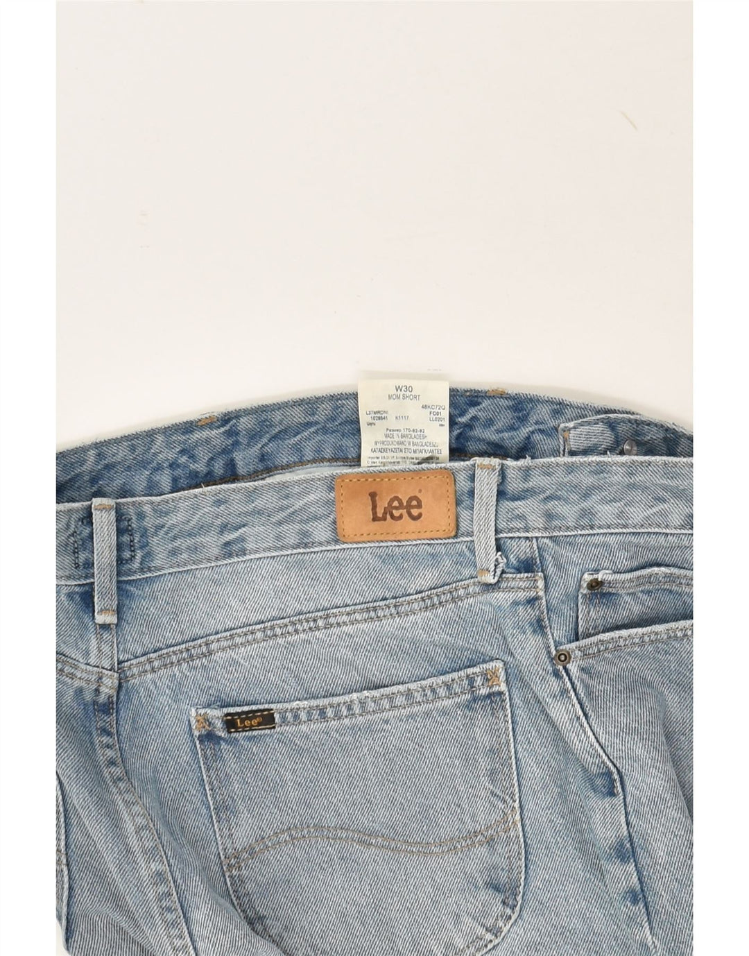 LEE Womens Denim Shorts W30 Medium Blue Cotton | Vintage Lee | Thrift | Second-Hand Lee | Used Clothing | Messina Hembry 