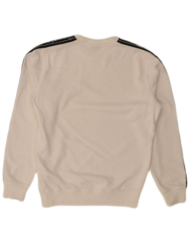 Champion Sudadera Estampada Con Estampado De Algodón Blanco Color Block Pequeño Hombre