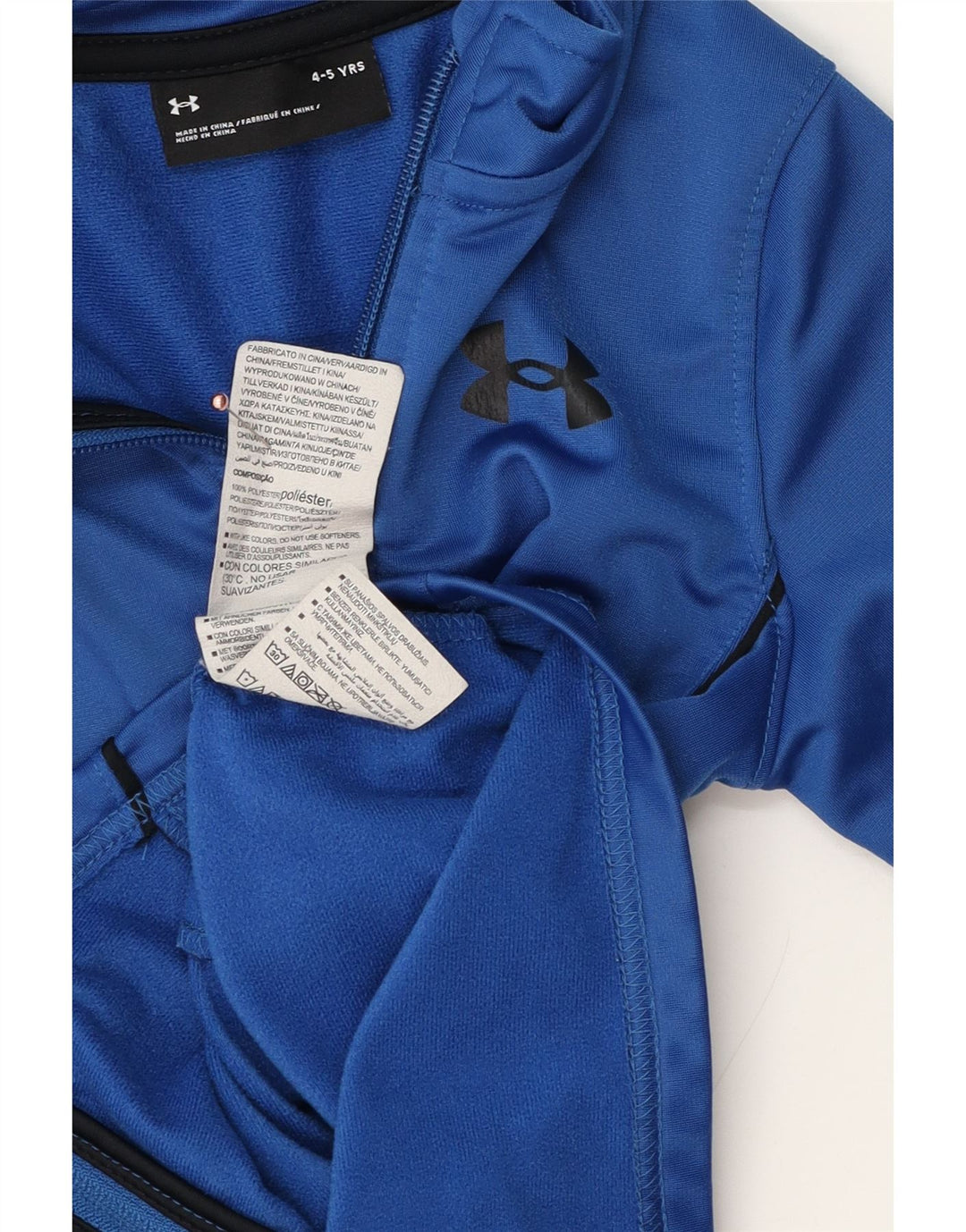 Under Armour Chaqueta de chándal para niño 4-5 años Azul Poliéster