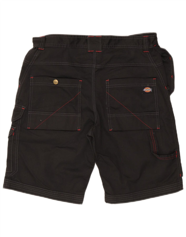 Dickies Pantalones cortos cargo para hombre W32 Poliéster negro mediano
