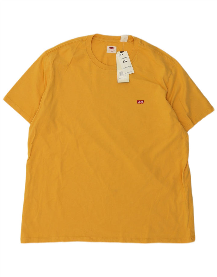 Camiseta Levi's Hombre Top 2XL Algodón Amarillo