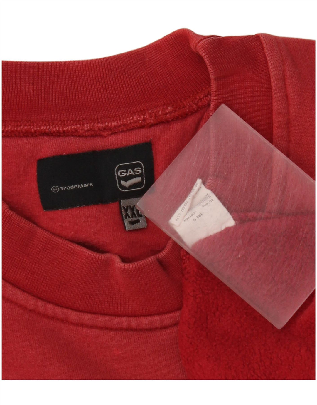 Gas Hombre Sudadera Gráfica Jumper 2XL Algodón Rojo