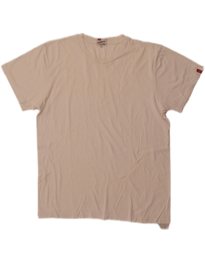 Levi's Camiseta para mujer Top UK 46 Large White Cotton