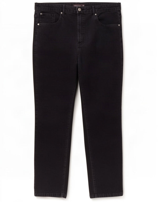 Marks & Spencer Pantalones de pana de cintura alta para mujer UK 18 XL W38 L27 Navy B