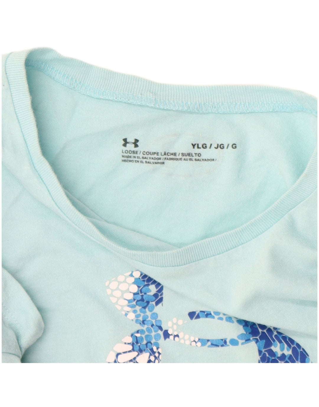 UNDER ARMOUR Camiseta holgada con gráfico para niñas 11-12 años Grande Azul