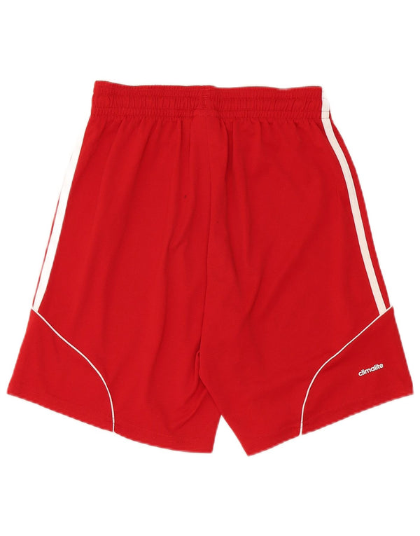 Adidas Mens Climalite Sport Shorts Pequeño Rojo Poliéster