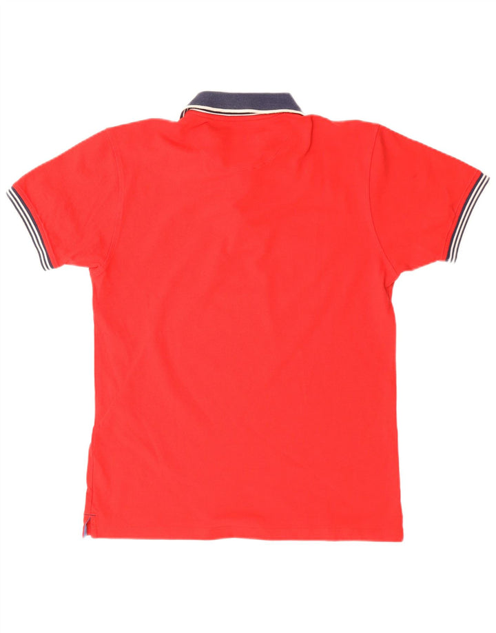 HENRI LLOYD Polo para hombre grande de algodón rojo