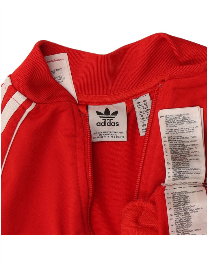 Adidas Chaqueta Chándal Niña 7-8 Años Rojo Poliéster
