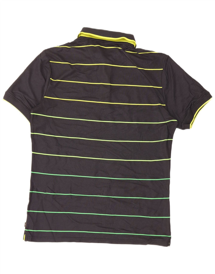 Polo de golf Calvin Klein para hombre Poliéster a rayas negras medianas