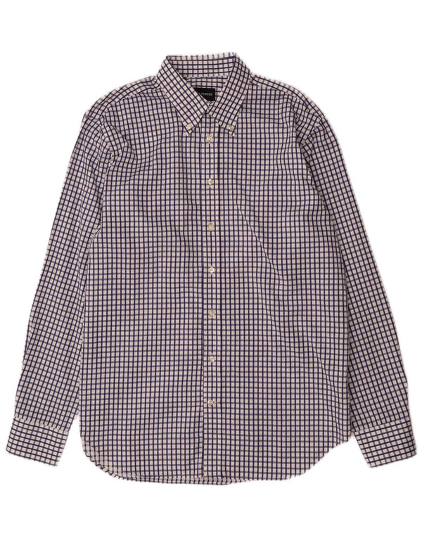 ROY ROBSON Camisa para hombre Talla 41 16 Algodón a cuadros azul marino grande