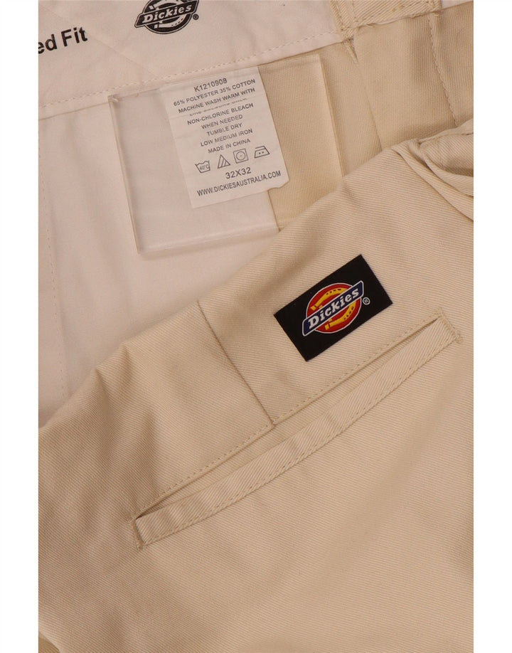 Dickies Pantalón chino recto para hombre W32 L28 Poliéster beige