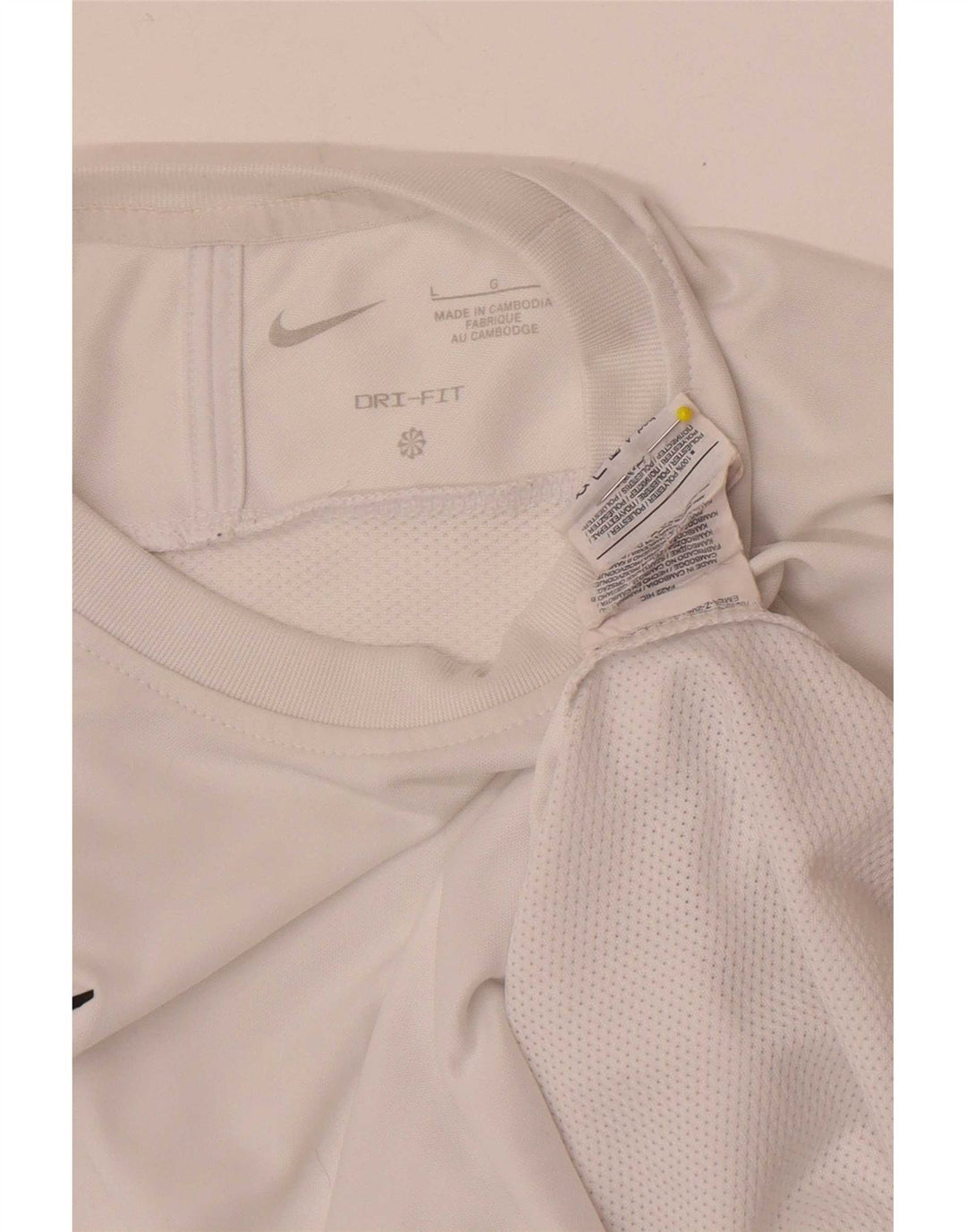 Camiseta Nike Dri Fit para hombre, talla grande, color blanco, poliéster