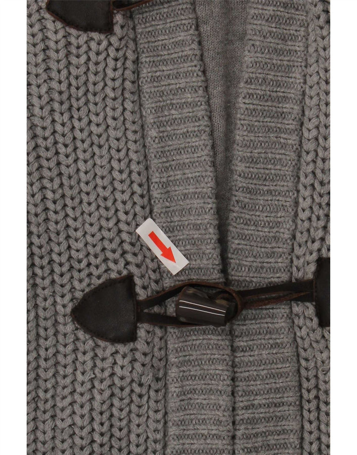 Tommy Hilfiger Suéter tipo cárdigan con capucha para hombre Algodón gris medio