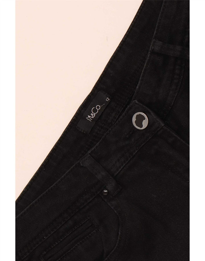 Vaqueros ajustados para mujer M&Co UK 12 Medium W32 L30 Negro