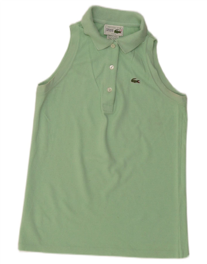 Polo Lacoste Mujer Sin Mangas Talla 38 Algodón Verde Medio