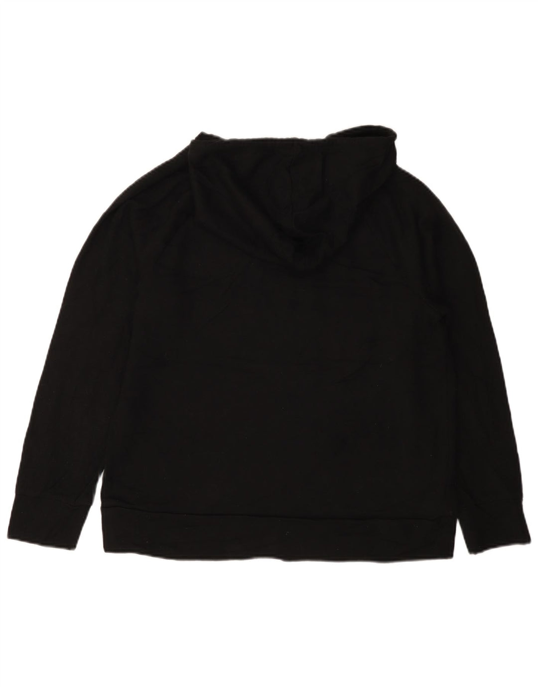 Eddie Bauer Jersey con capucha holgado para mujer Reino Unido 40 Mediano Poliéster negro