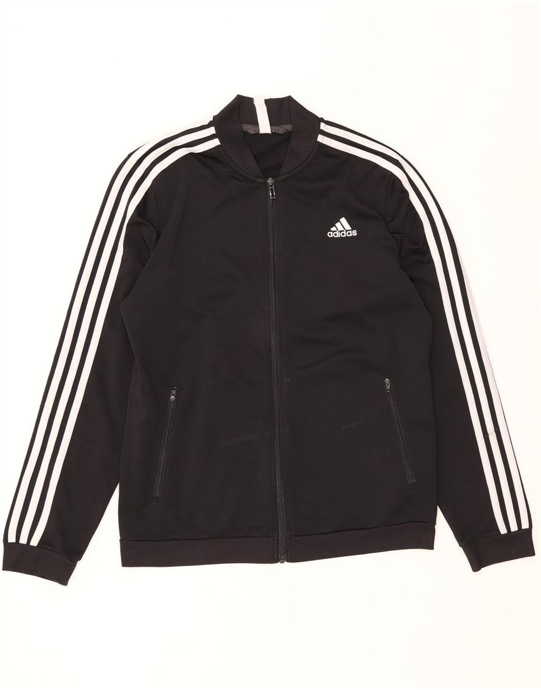 ADIDAS Chaqueta de chándal para mujer UK 12/14 Mediana Negro Poliéster