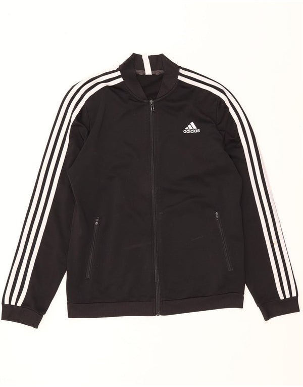 ADIDAS Chaqueta de chándal para mujer UK 12/14 Mediana Negro Poliéster
