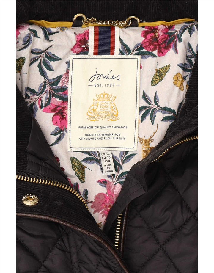 Chaqueta acolchada para mujer Joules UK 12 Mediana Poliamida negra