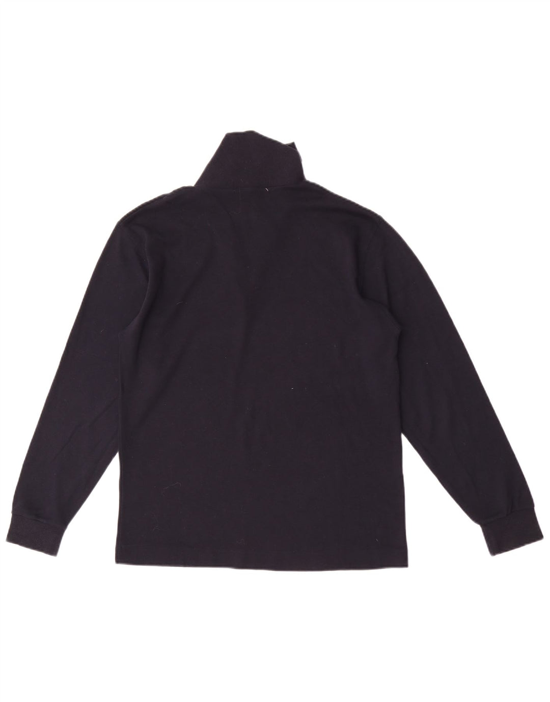 Fila Mens Zip Neck Top Manga Larga IT 46 Pequeño Algodón Azul Marino