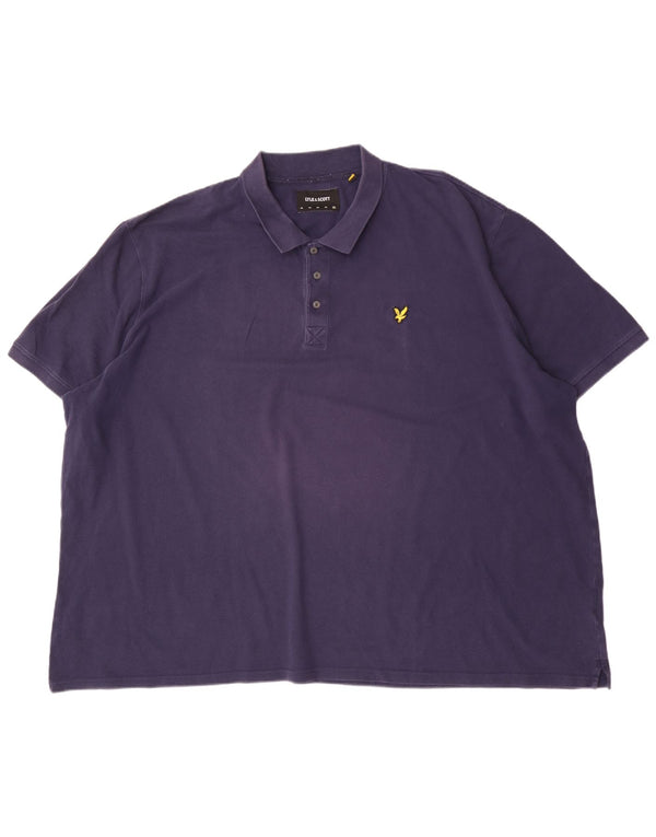 Lyle & Scott Polo para hombre 5XL Azul marino Algodón